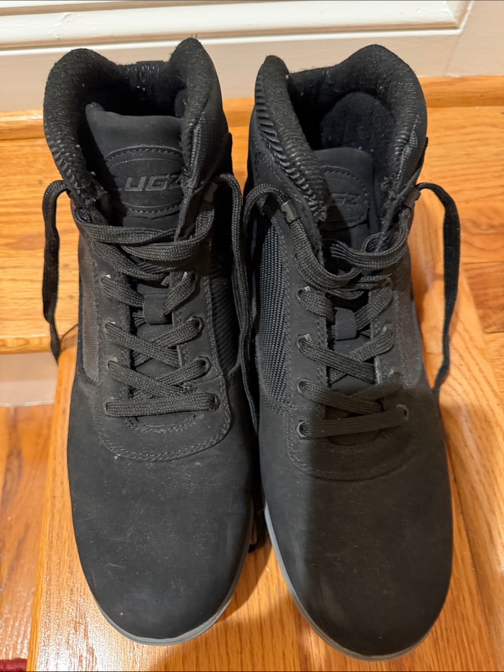 NWOT Lugz Men's Black High-Top Lace-Up Boots